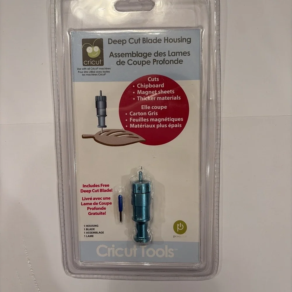 Cricut Deep Cut Blade with Housing‎   New/Sealed 29-0631